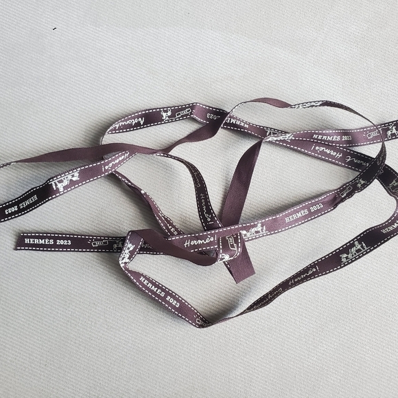 Hermes Accessories - 69" inches of authentic Hermes 2023 branded ribbon